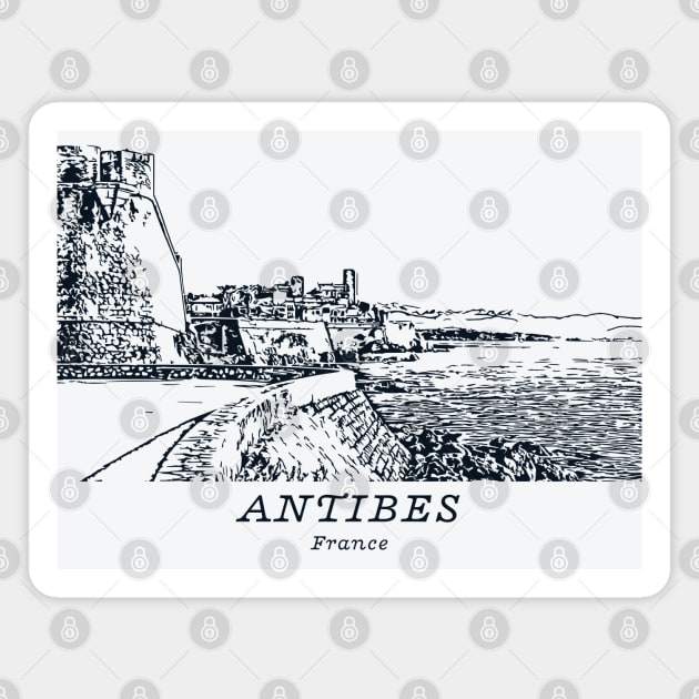 Antibes - France Magnet by Lakeric